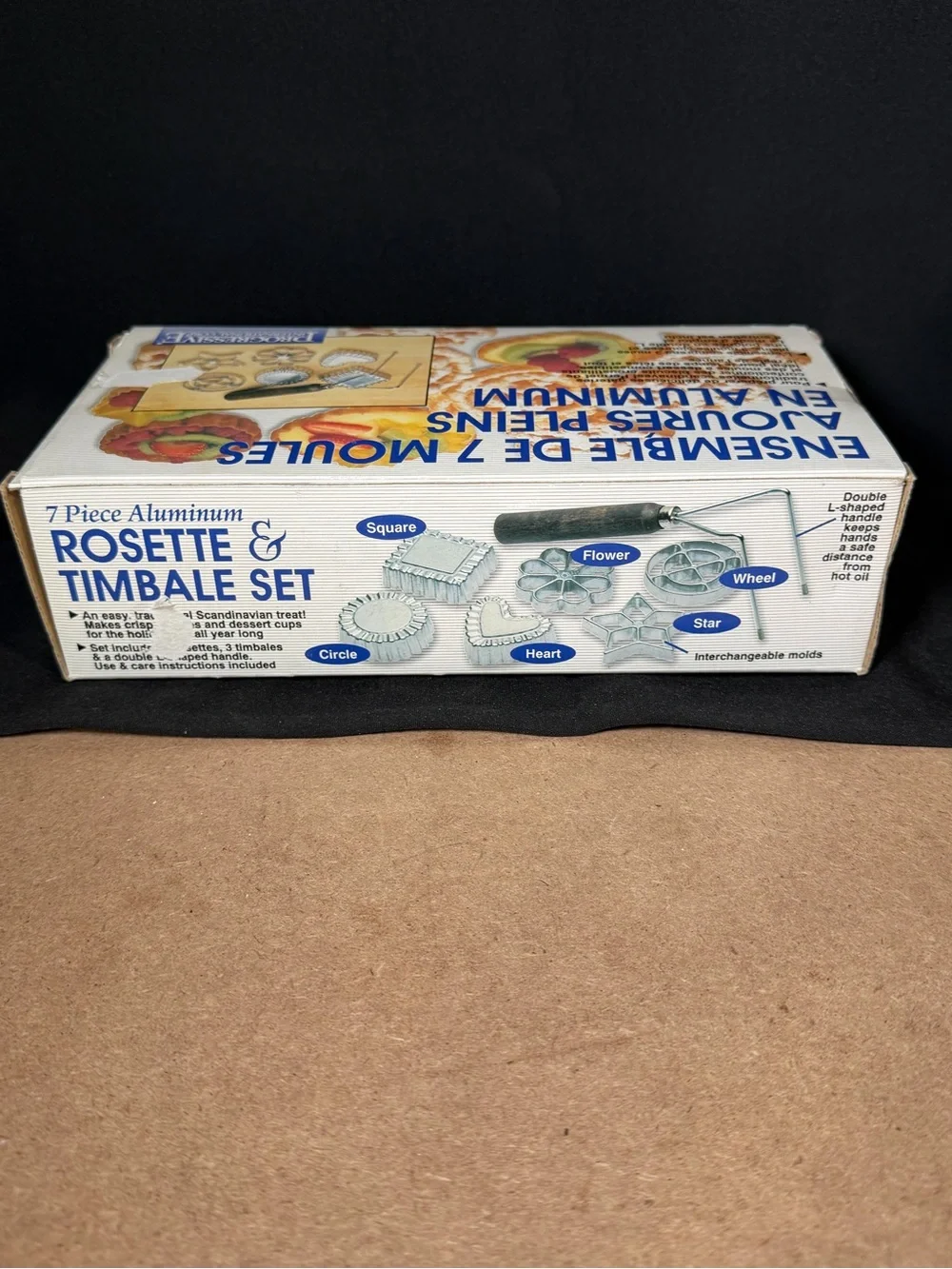 Rosette and Timbale Cookie Mold 7-Piece Set #GCS-7 Open Box